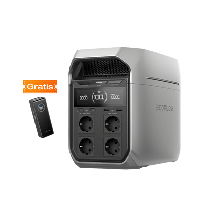 EcoFlow DELTA 3 Plus Powerstation 1800W X-Boost 3600W – erweiterbar bis 5kWh