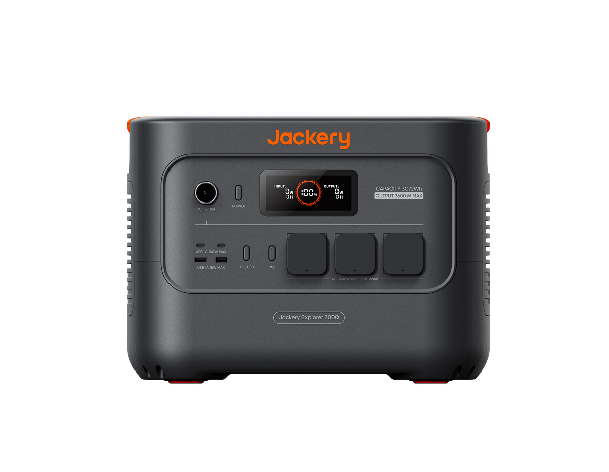 Jackery Explorer 3000 v2 Tragbare Powerstation 3072Wh LFP 3600W Ausgangsleistung 27dB leise