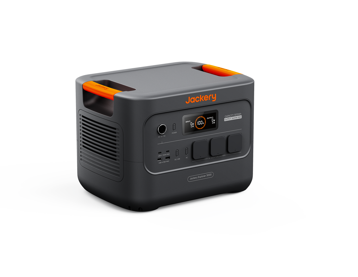 Jackery Explorer 3000 v2 Tragbare Powerstation 3072Wh LFP 3600W Ausgangsleistung 27dB leise